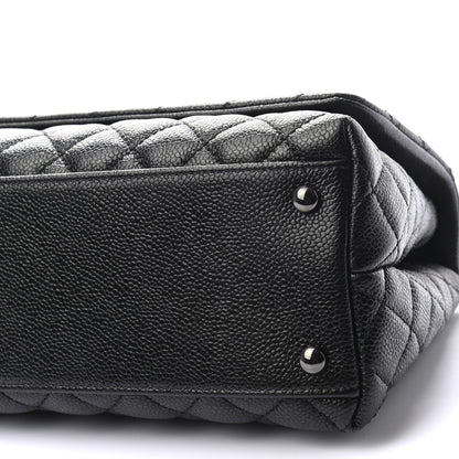 Chanel Caviar Quilted Small Coco Handle Flap So Black 9 of 9