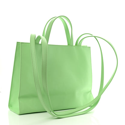 Telfar Vegan Leather Medium Shopping Bag Double Mint 3 of 11