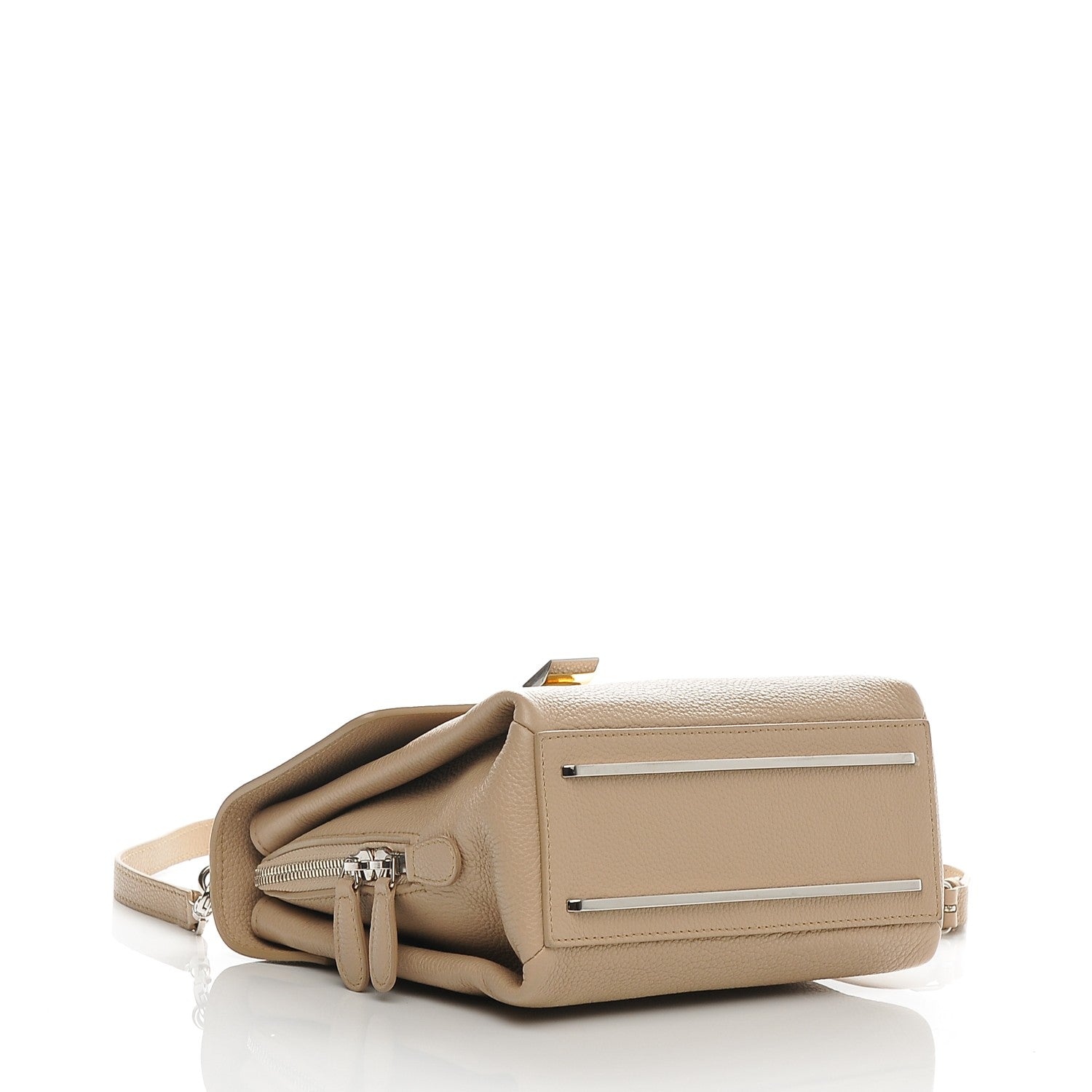 Balenciaga Grained Calfskin Le Dix Mini Soft Cartable Beige Seigle 4 of 7