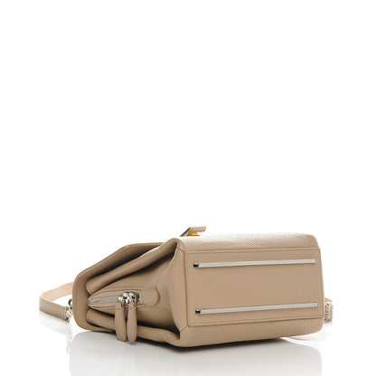 Balenciaga Grained Calfskin Le Dix Mini Soft Cartable Beige Seigle 4 of 7