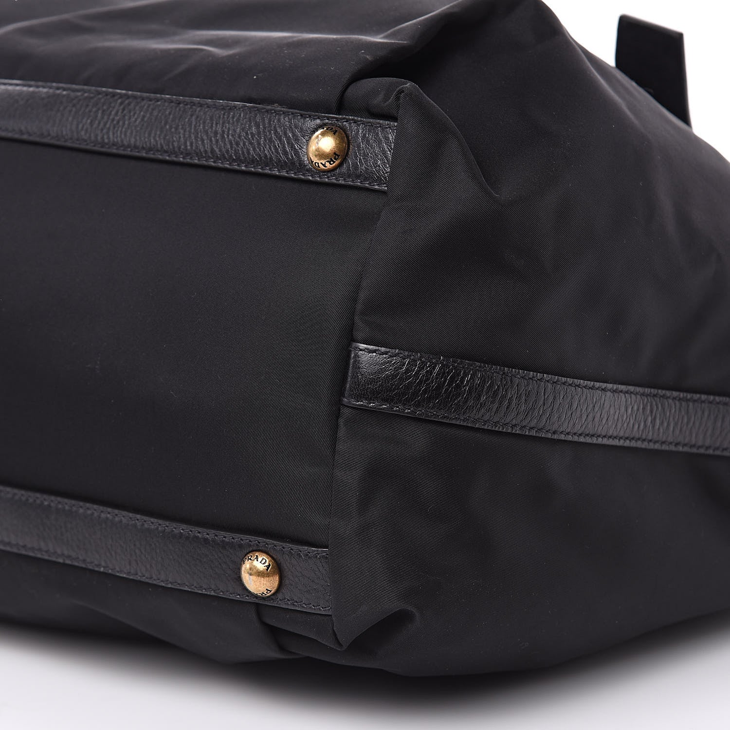 Prada Tessuto Nylon Cervo Shoulder Bag Black 9 of 11