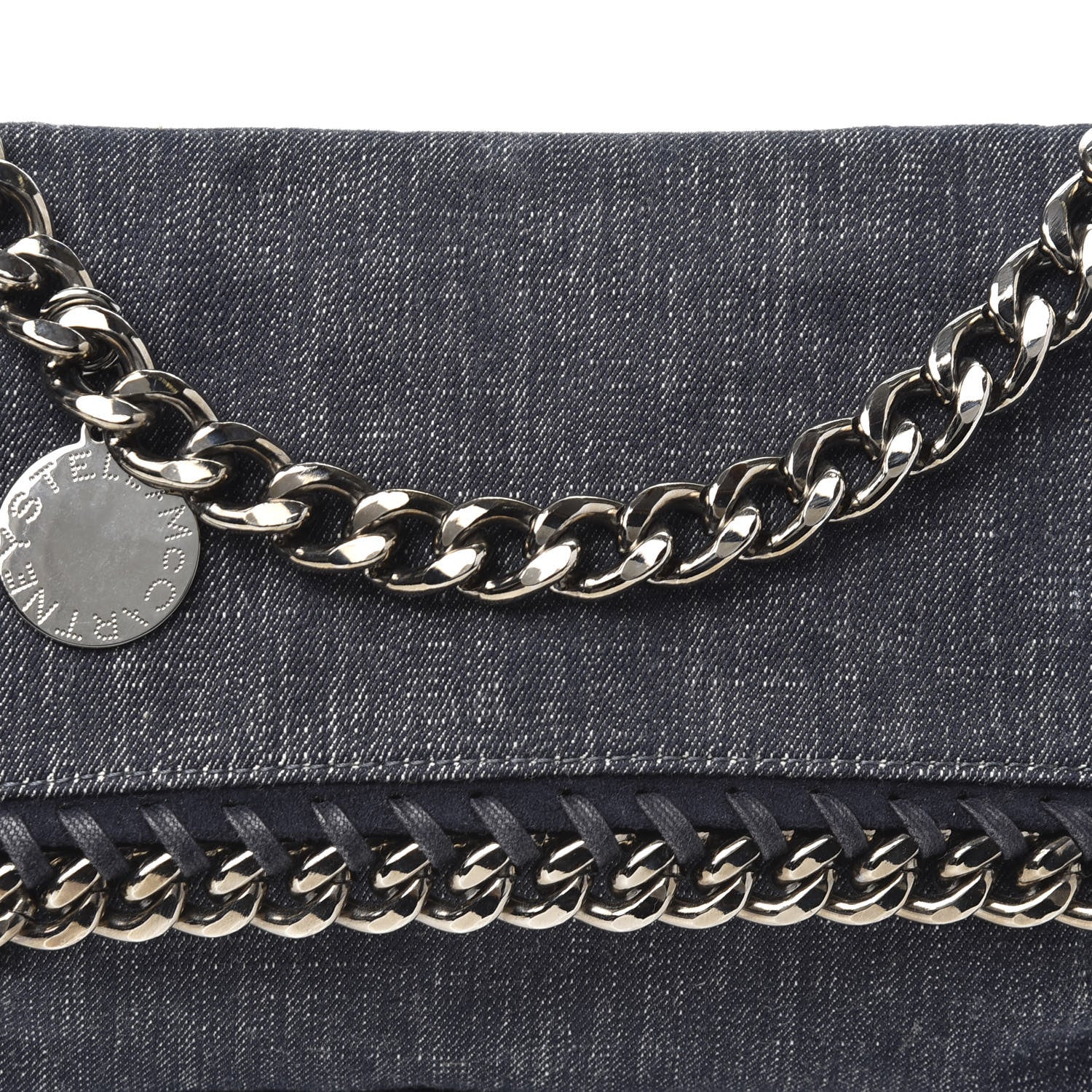 Stella McCartney Denim Falabella Clutch Blue 15 of 16