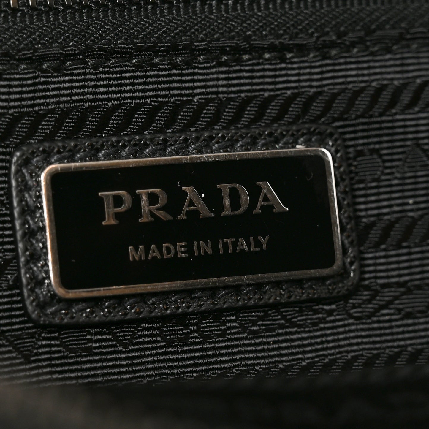 Tessuto Re-Nylon Saffiano Belt Bag Black