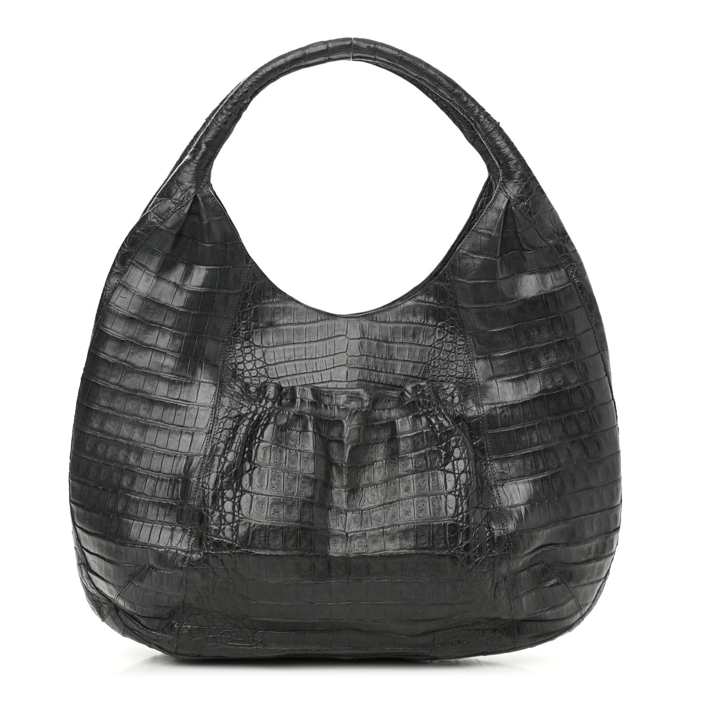 Crocodile Hobo Black