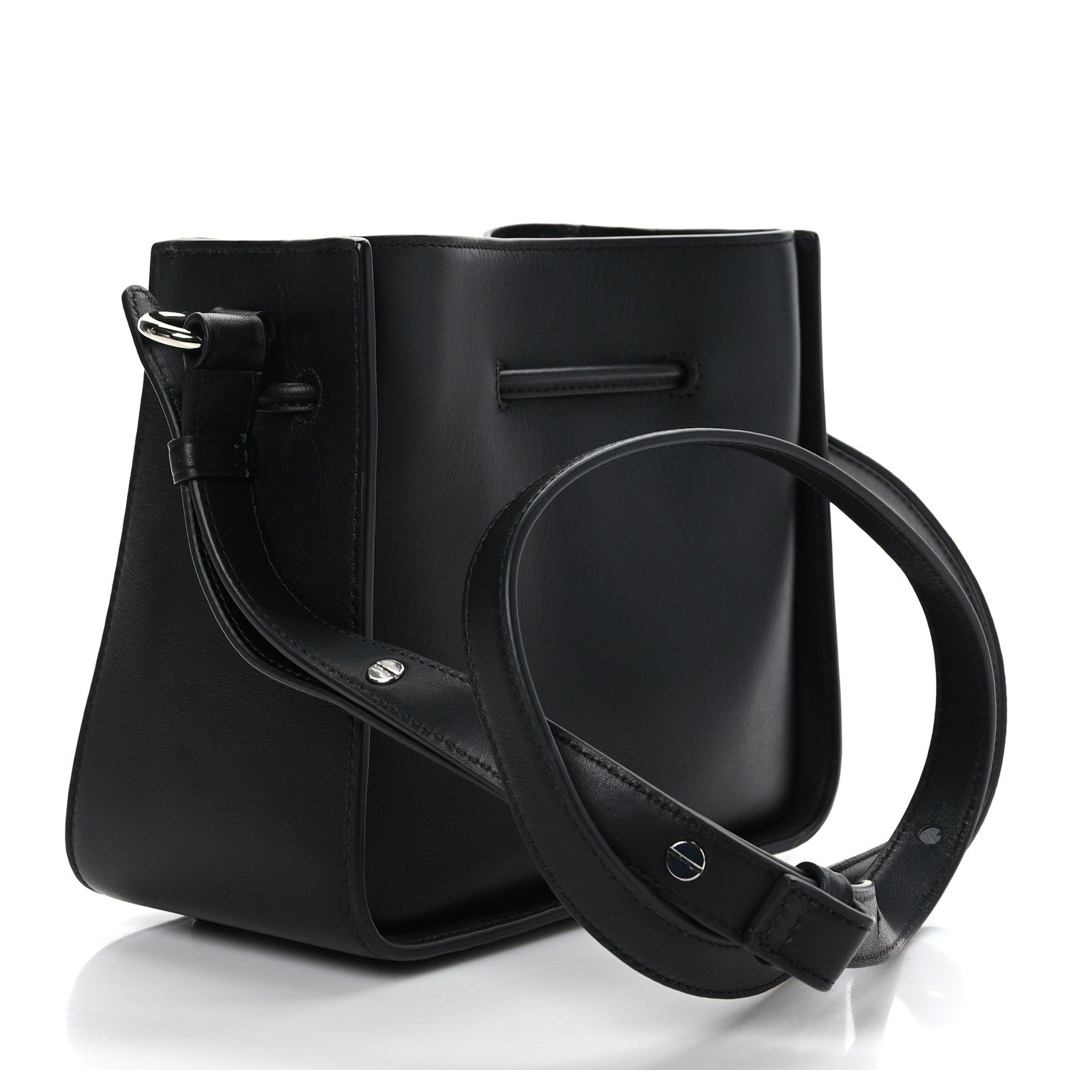 3.1 Phillip Lim Smooth Calfskin Mini Soleil Bucket Bag Black 3 of 8