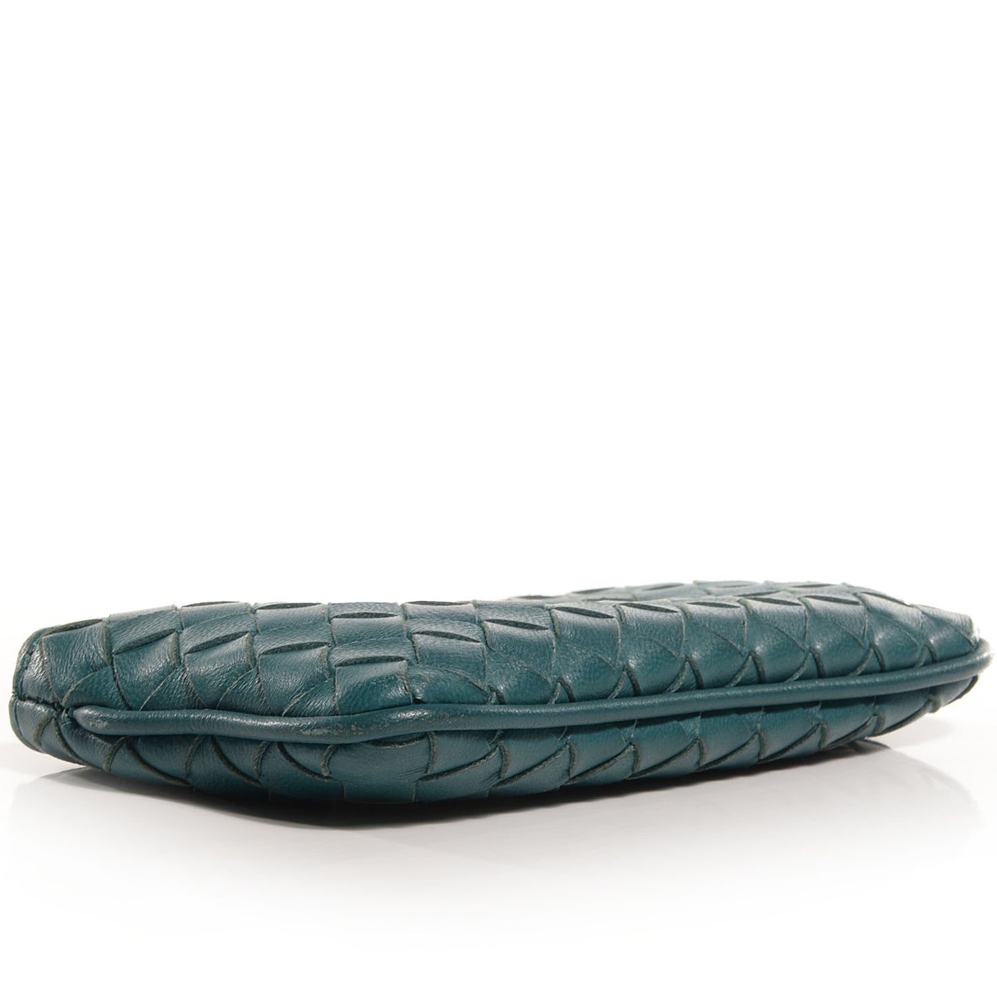 Nappa Intrecciato Key Case Teal