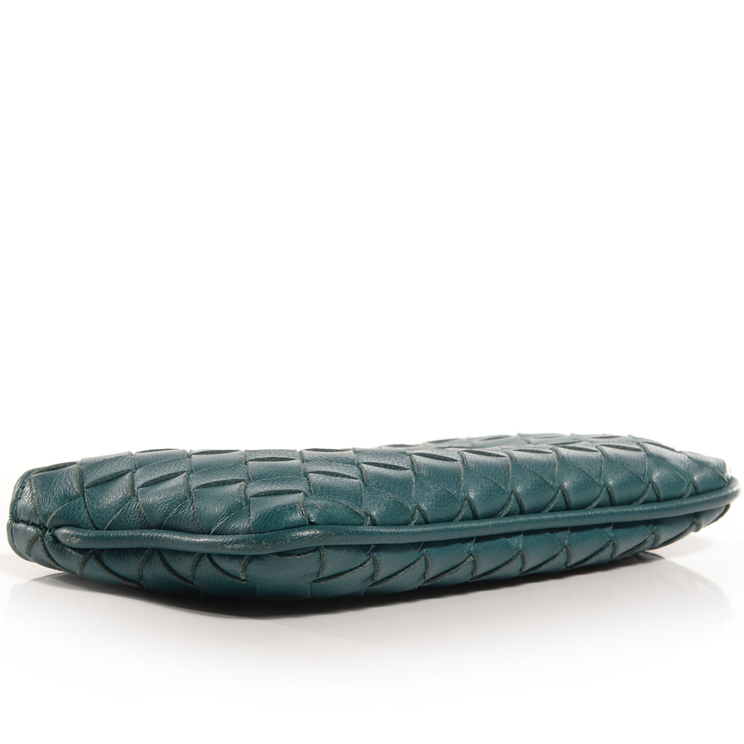 Bottega Veneta Nappa Intrecciato Key Case Teal 4 of 9