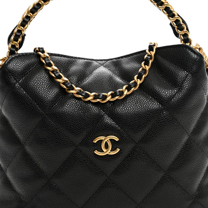 Chanel Caviar Quilted Chanel Way Clutch With Chain Black 8 of 10