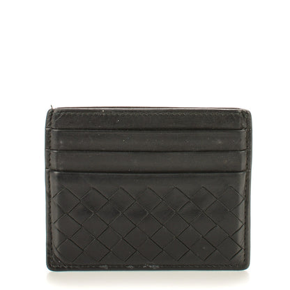 Bottega Veneta Nappa Intrecciato VN Card Case Nero Black 1 of 7