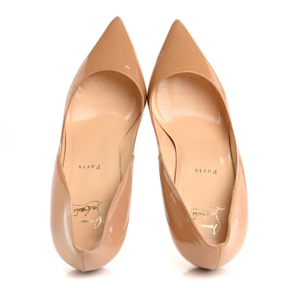 Christian Louboutin Patent Pigalle Plato 120 Pumps 40 Nude 2 of 10