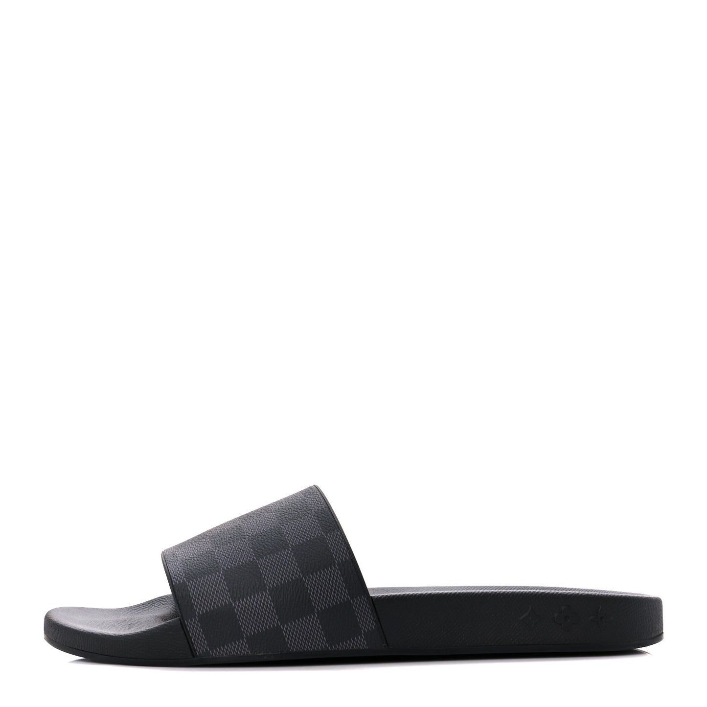 Rubber Damier Mens Waterfront Mules 11 Black