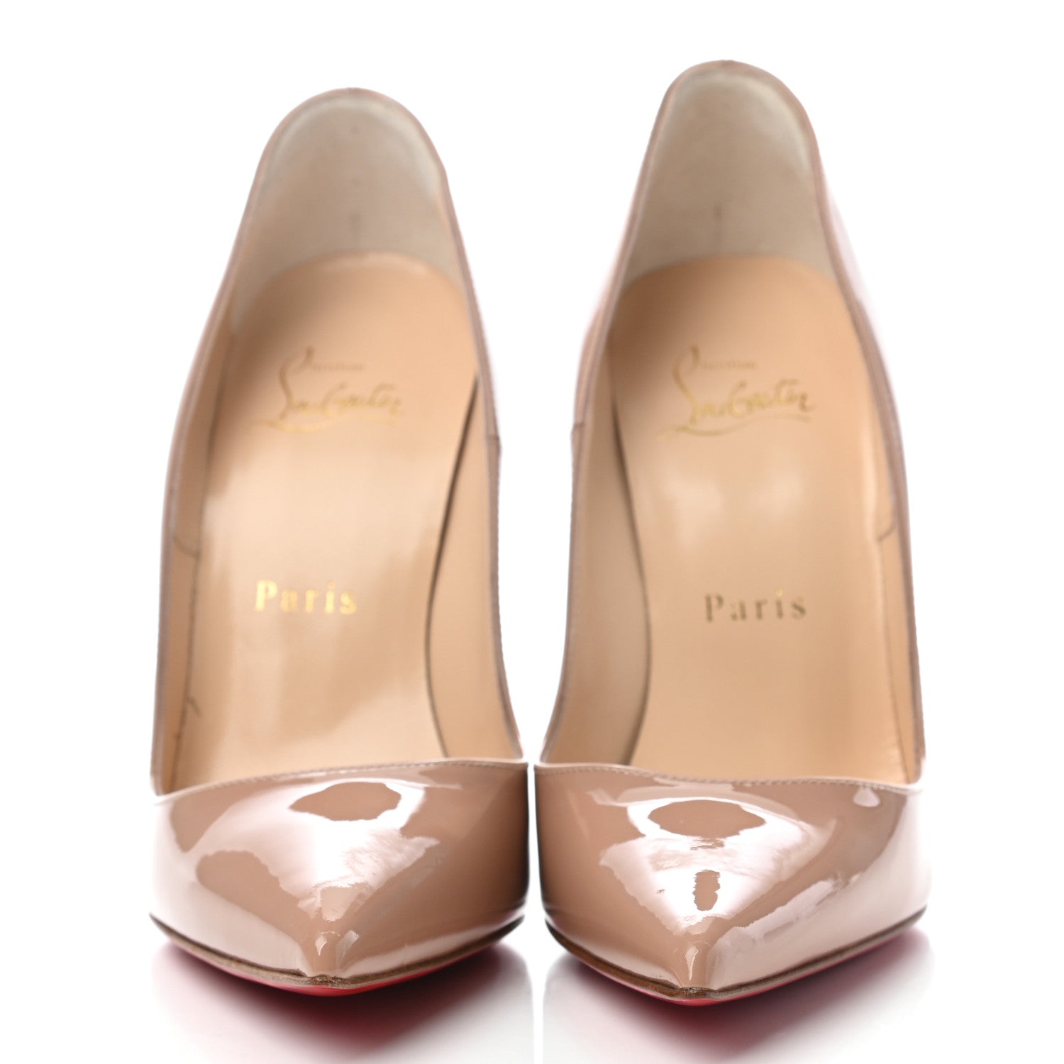Christian Louboutin Patent So Kate 120 Pumps 35.5 Nude 2 of 7