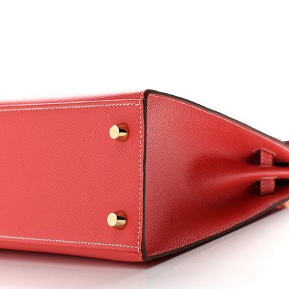 Hermes Epsom Candy Kelly Sellier 25 Rose Jaipur Gold 11 of 11