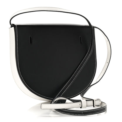 Loewe Soft Calfskin Heel Bag Black Soft White 3 of 9