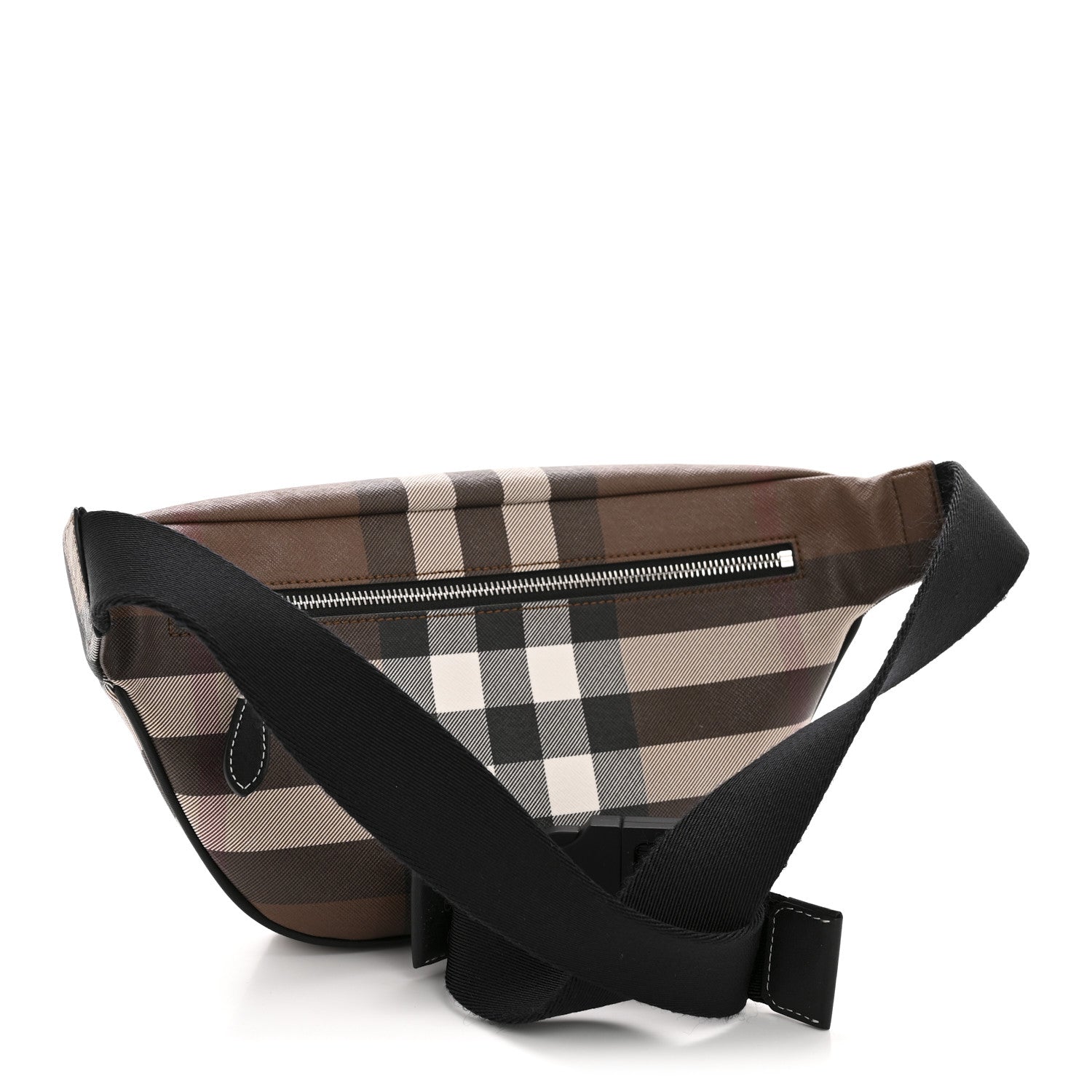 Burberry E-canvas Check Bum Bag Dark Birch Brown 3 of 11
