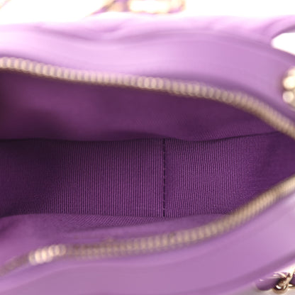 Chanel Lambskin Quilted CC In Love Heart Clutch With Chain Purple 5 of 11