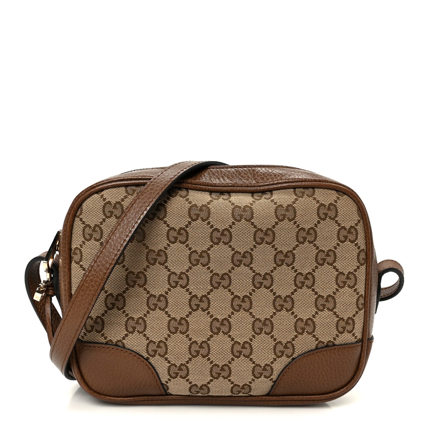 Gucci Monogram Mini Bree Messenger Bag Beige Tabacco 1 of 10