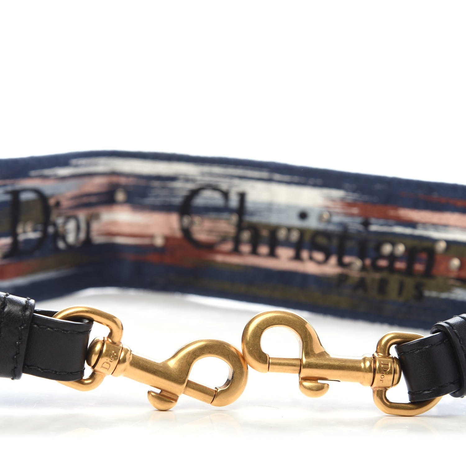 Christian Dior Canvas Embroidered Studded KaleiDiorscopic Shoulder Strap Multicolor 4 of 4