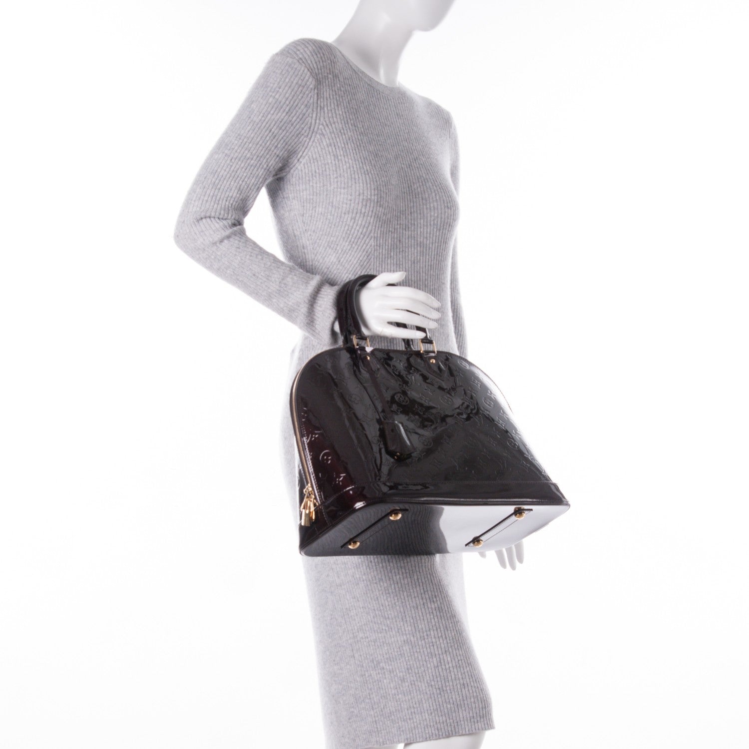 Louis Vuitton Vernis Alma GM Amarante 2 of 7
