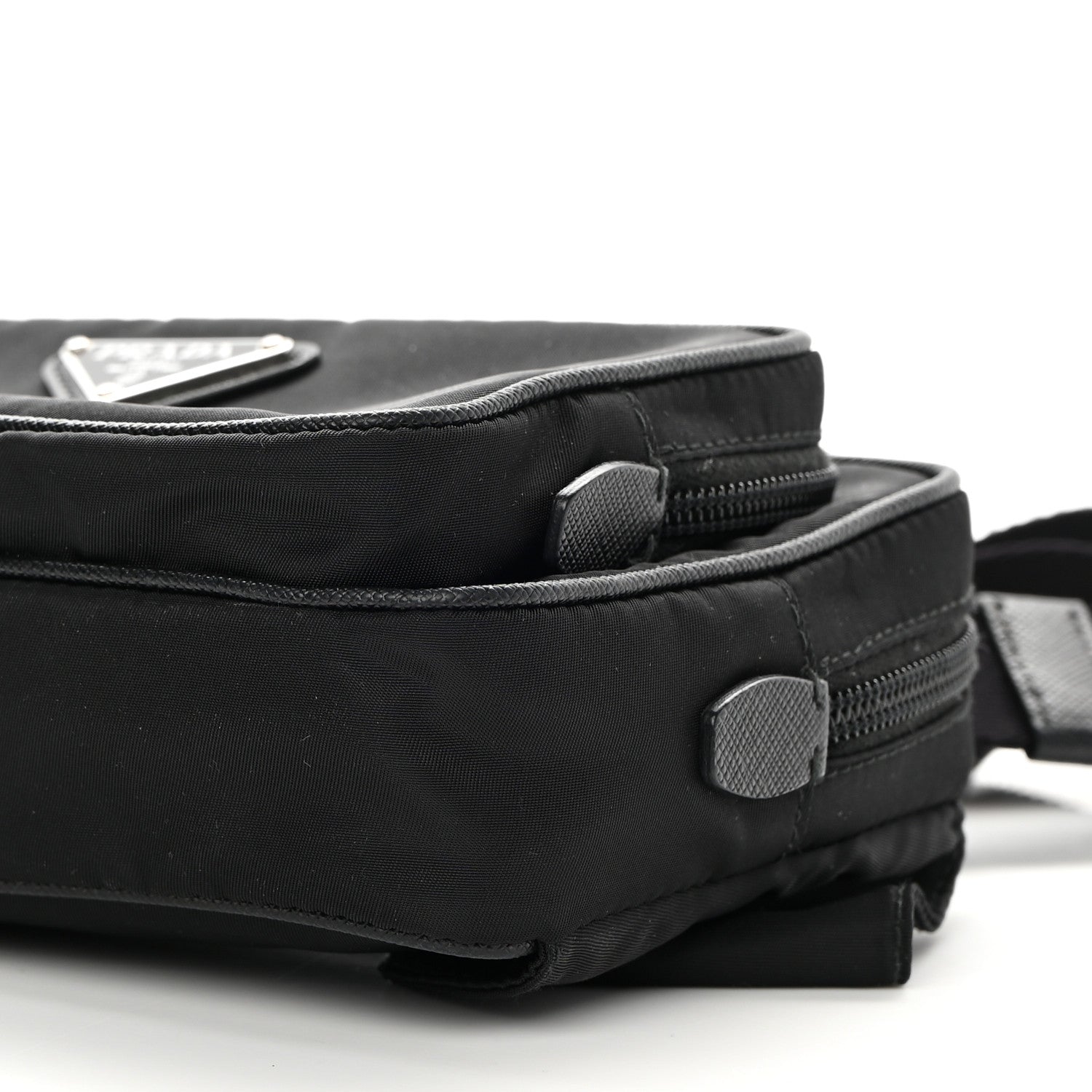 Prada Tessuto Nylon Saffiano Belt Bag Black 11 of 13