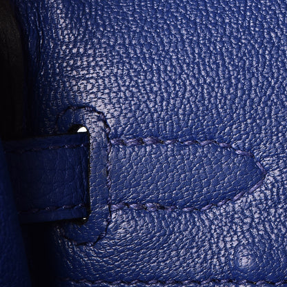 Hermes Togo Birkin 25 Bleu Electrique 14 of 34