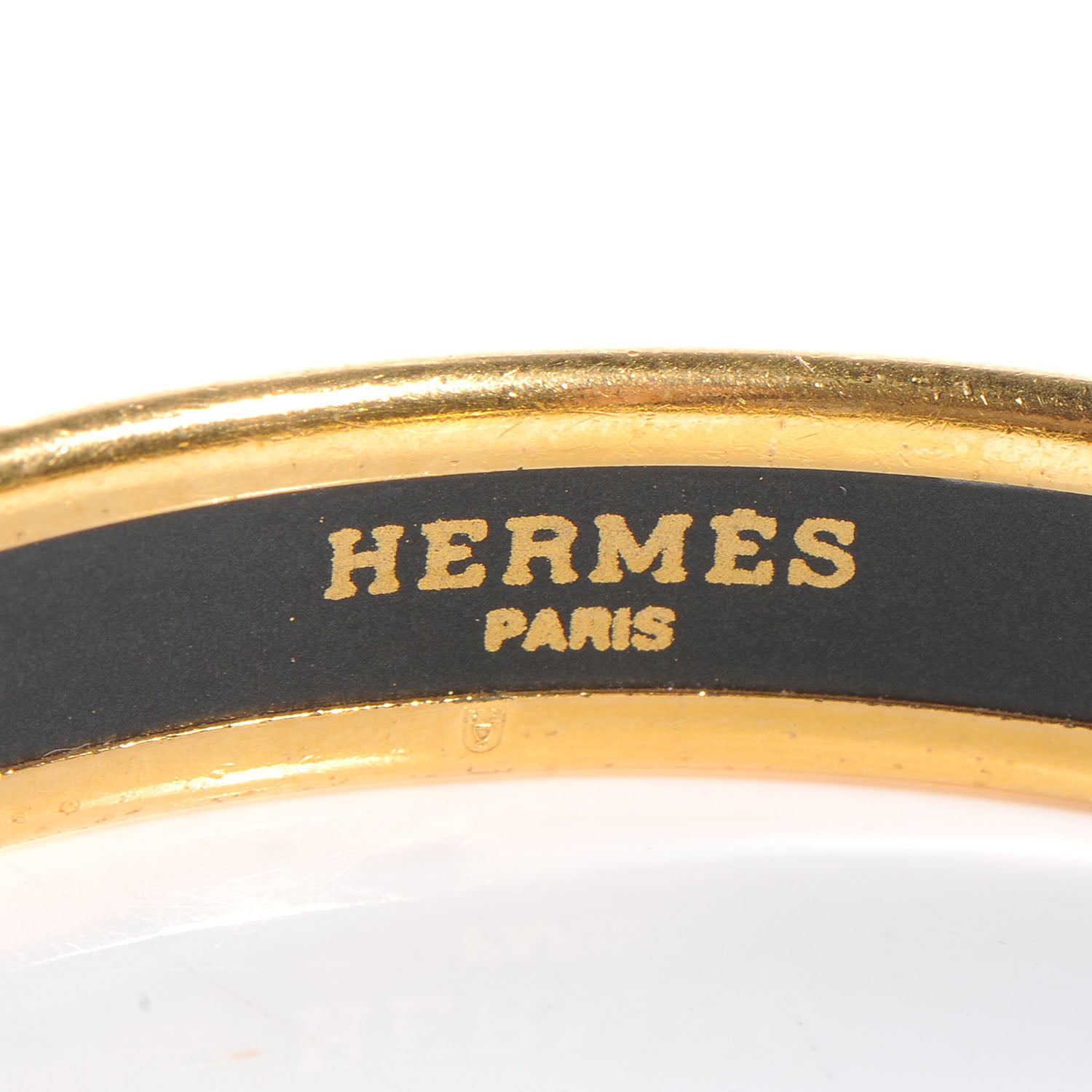 Hermes Enamel Printed Narrow Bracelet 62 4 of 5