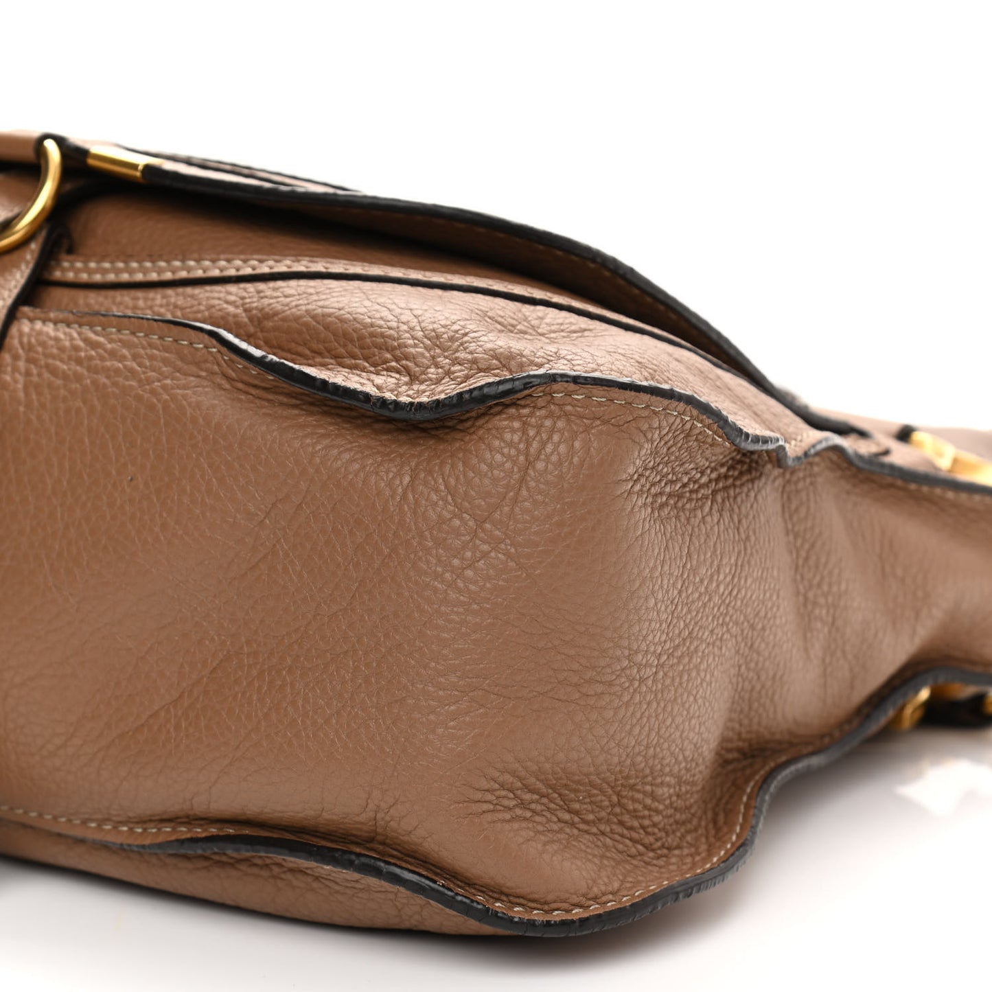 Calfskin Small Marcie Satchel Nut