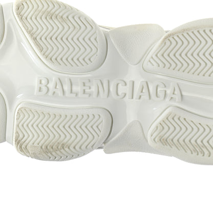 Balenciaga Fabric Mesh Bi-Color Womens Triple S Sneakers 37 White Metal Grey 6 of 11