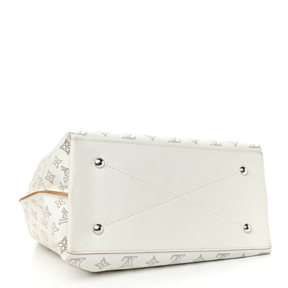 Louis Vuitton Mahina Carmel Hobo Snow 4 of 12