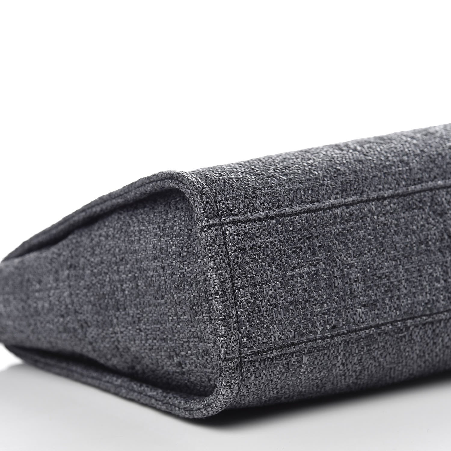 Chanel Lurex Straw Mini Deauville Tote Black 8 of 9