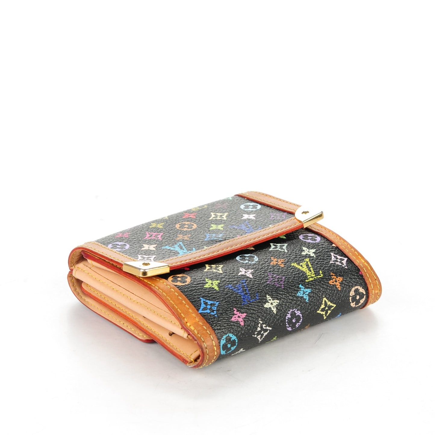 Monogram Multicolor Porte-Monnaie Billets Wallet Black