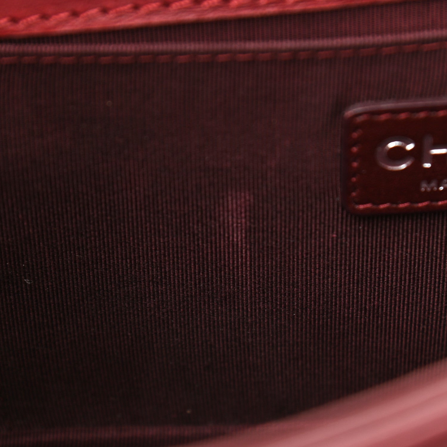 Chanel Calfskin Medium Boy Reverso Flap Burgundy 9 of 12