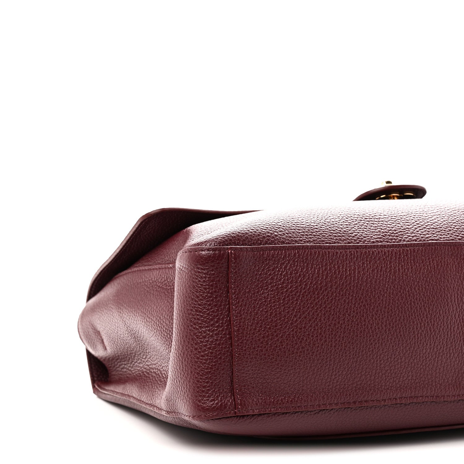 Chanel Grained Calfskin Souplissimo Maxi Flap Burgundy 9 of 11