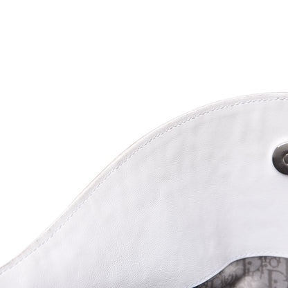 Christian Dior Lambskin Stitched Cannage Hobo White 8 of 19