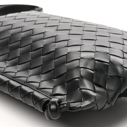 Bottega Veneta Nappa Intrecciato Large Flat Loop Messenger Black 8 of 9