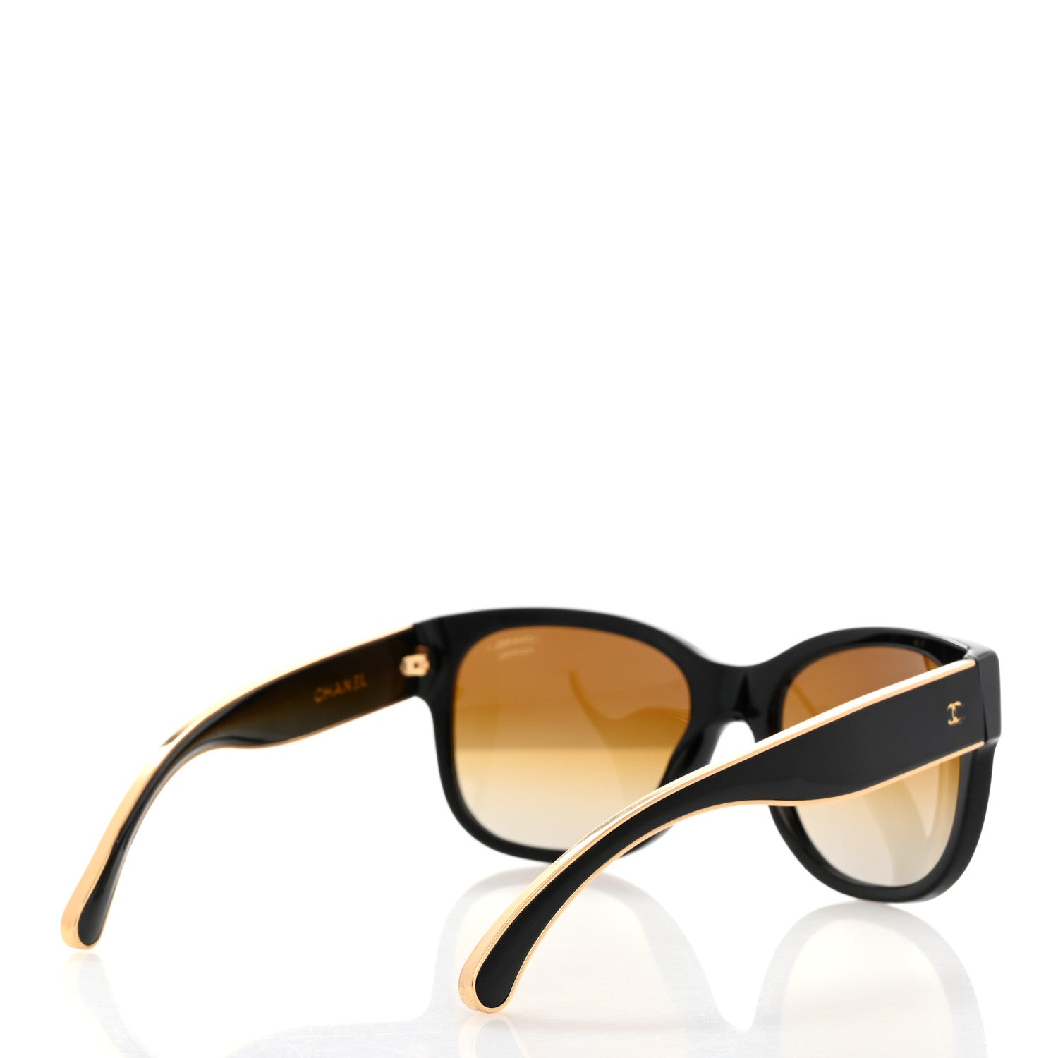 Chanel Acetate Polarized CC Sunglasses 5270 Black 4 of 8
