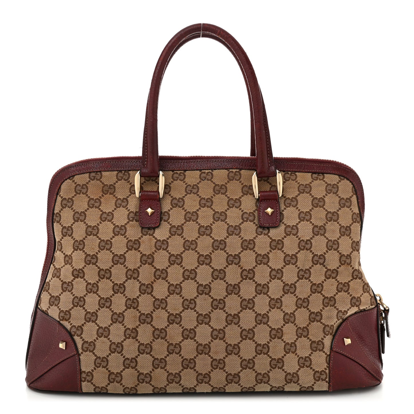Monogram Top Handle Bag Red
