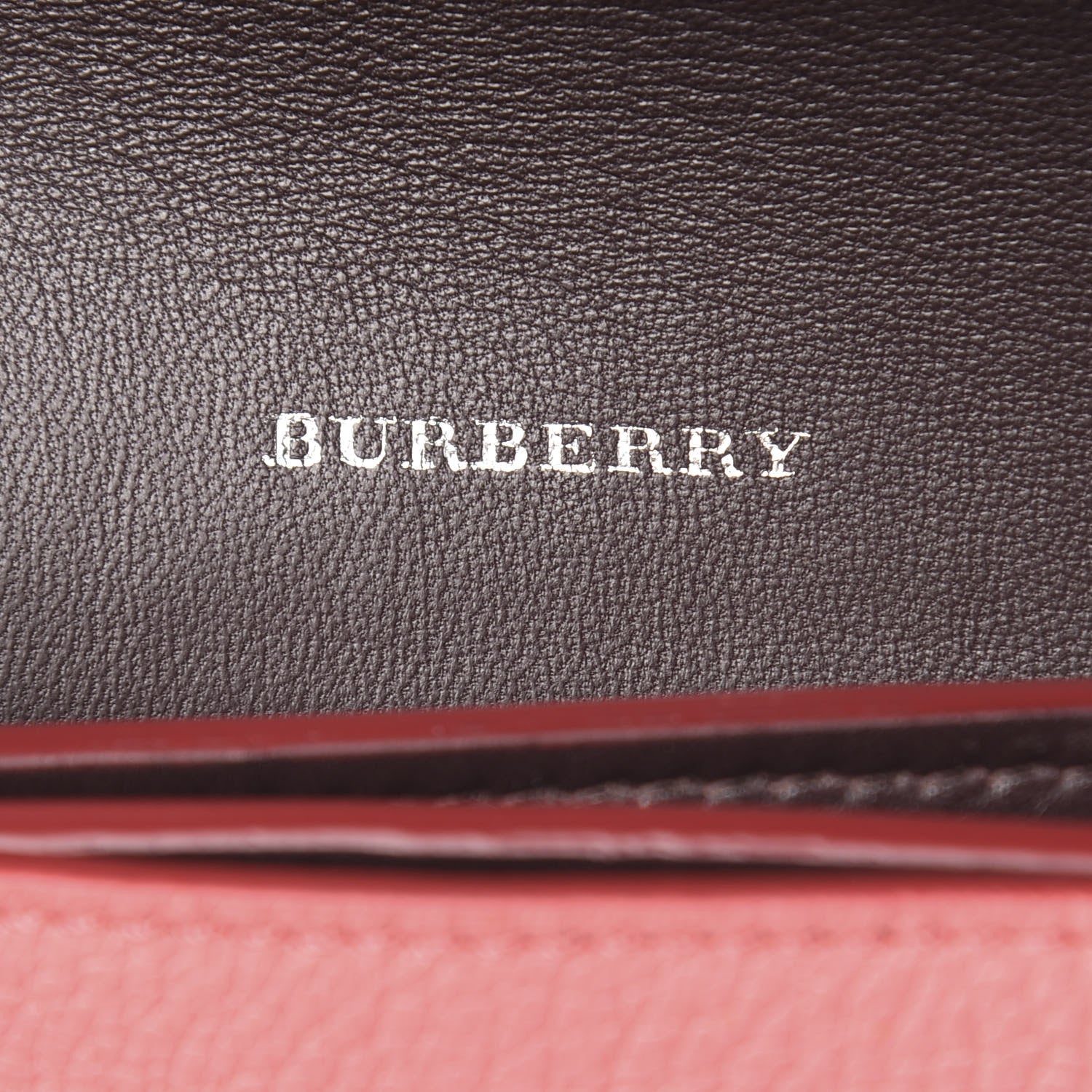 Burberry Goatskin Mini D-Ring Bag Bright Coral Pink 6 of 10