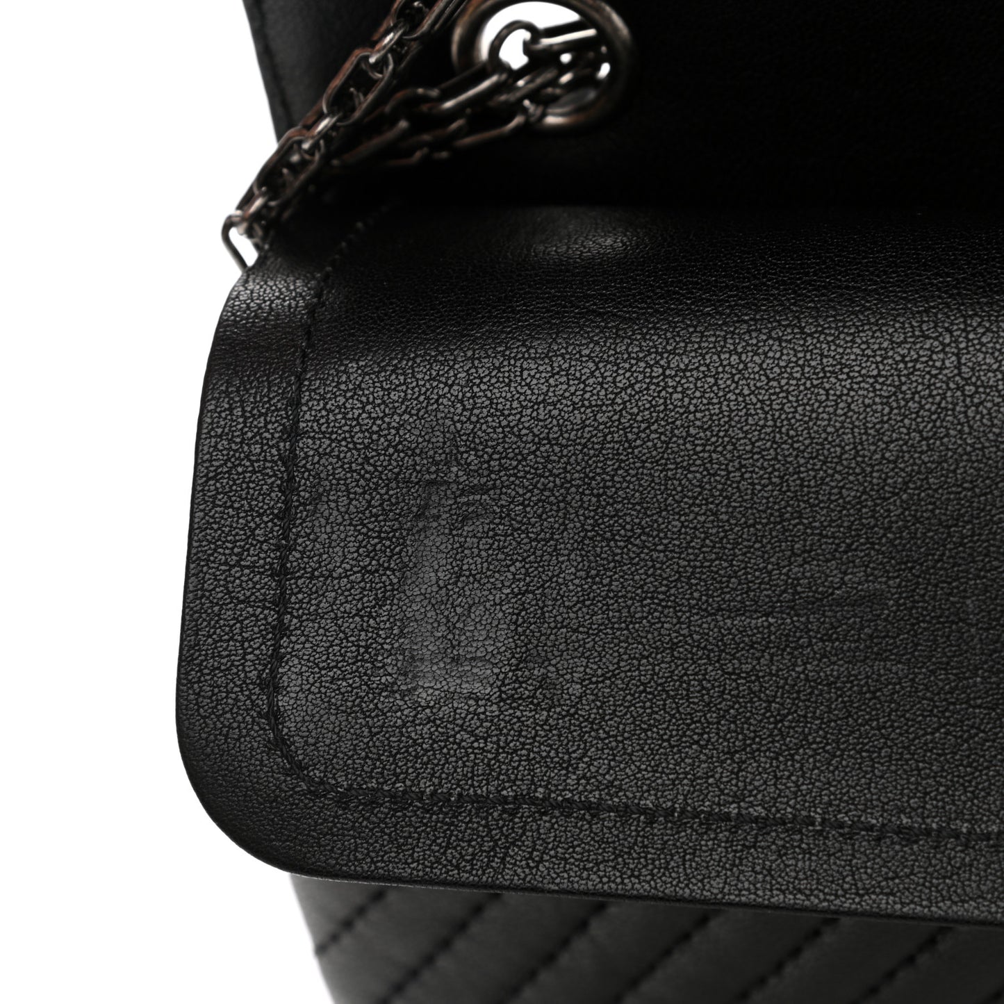 Sheepskin Chevron Quilted Studded 2.55 Reissue 226 Flap Black