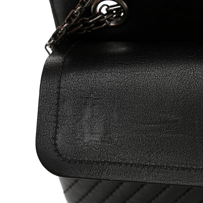 Chanel Sheepskin Chevron Quilted Studded 2.55 Reissue 226 Flap Black 12 of 15