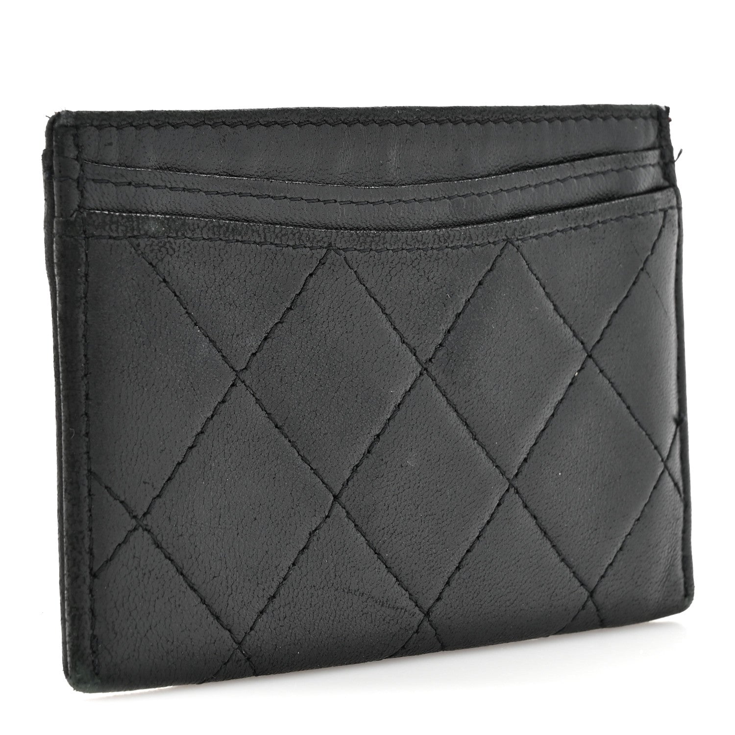 Chanel Lambskin Quilted Card Holder Black 3 of 12