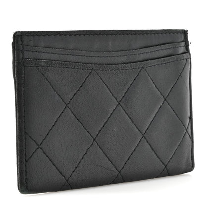 Chanel Lambskin Quilted Card Holder Black 3 of 12