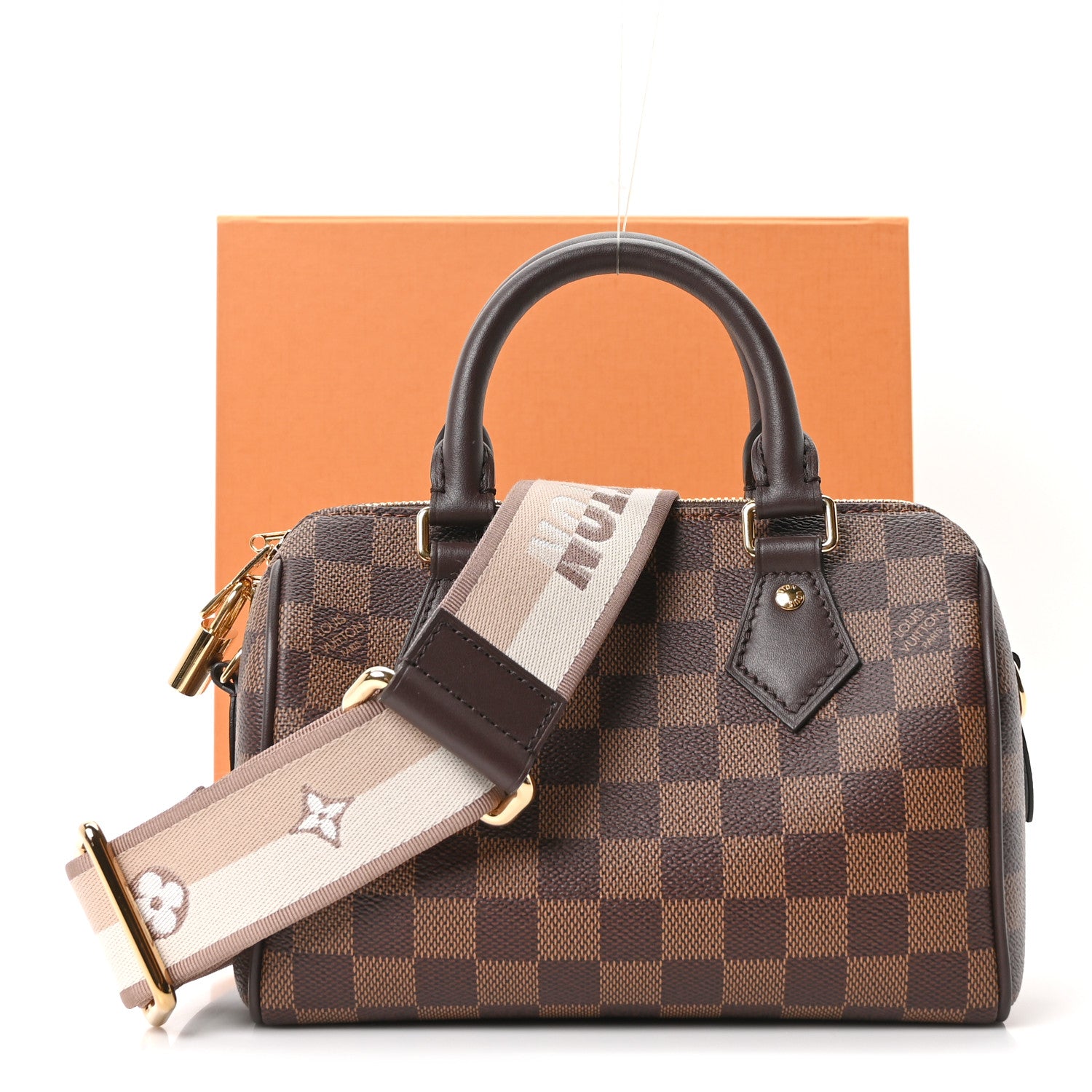 Louis Vuitton Damier Ebene Speedy Bandouliere 20 9 of 9