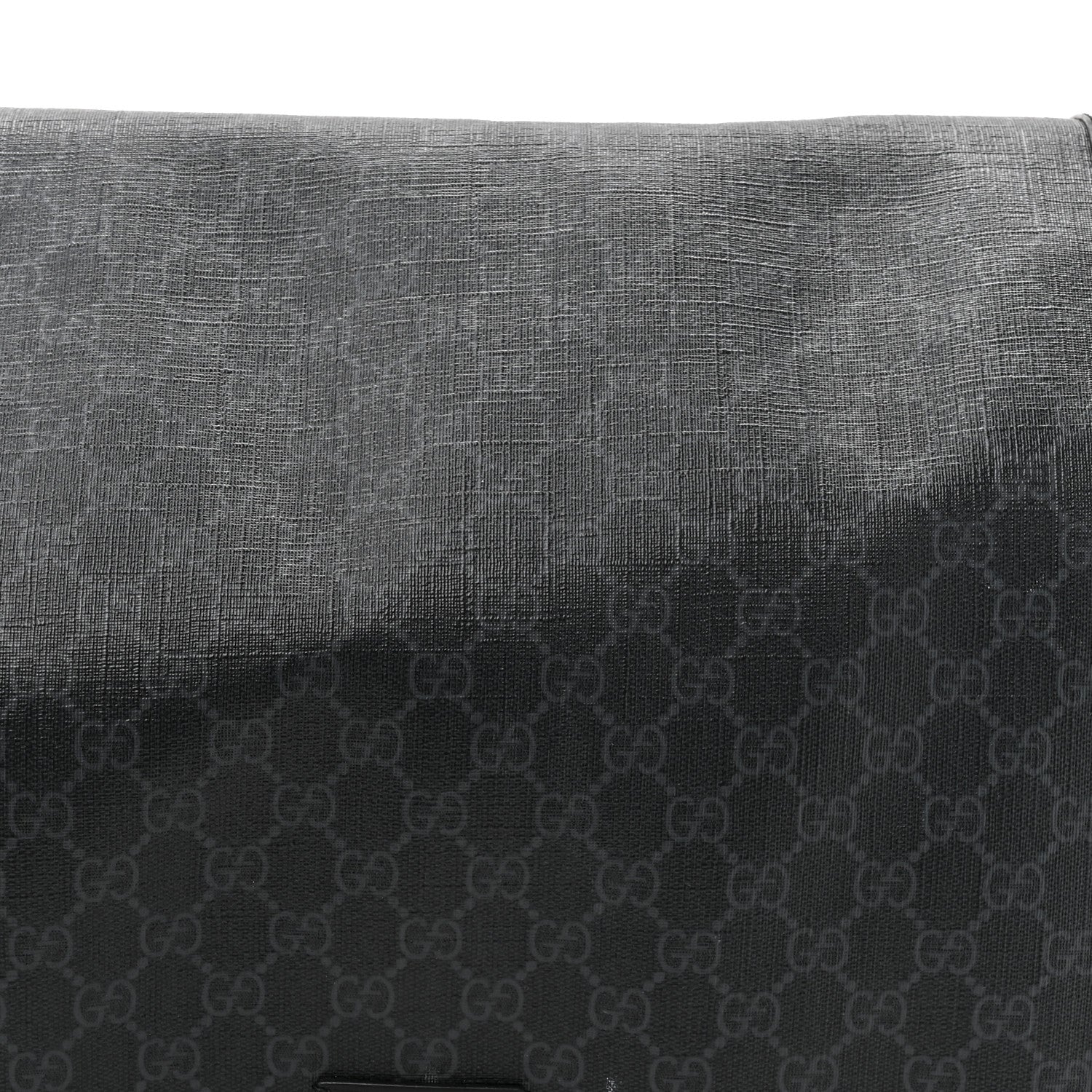 Gucci GG Supreme Monogram Web Messenger Diaper Bag Black Grey 8 of 14
