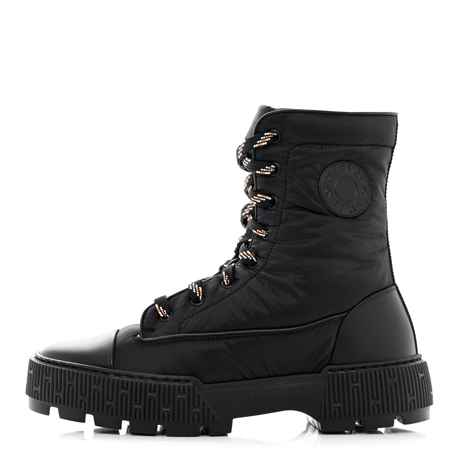 Hermes Calfskin Parachute Fresh Ankle Boots 38 Black 1 of 11