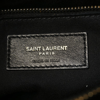 Saint Laurent Calfskin Y Quilted Monogram Medium Loulou Chain Satchel Black 6 of 11