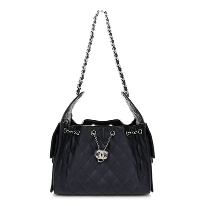 Chanel Caviar Quilted Small Chanel 25 Handbag Dark Navy 1 of 11