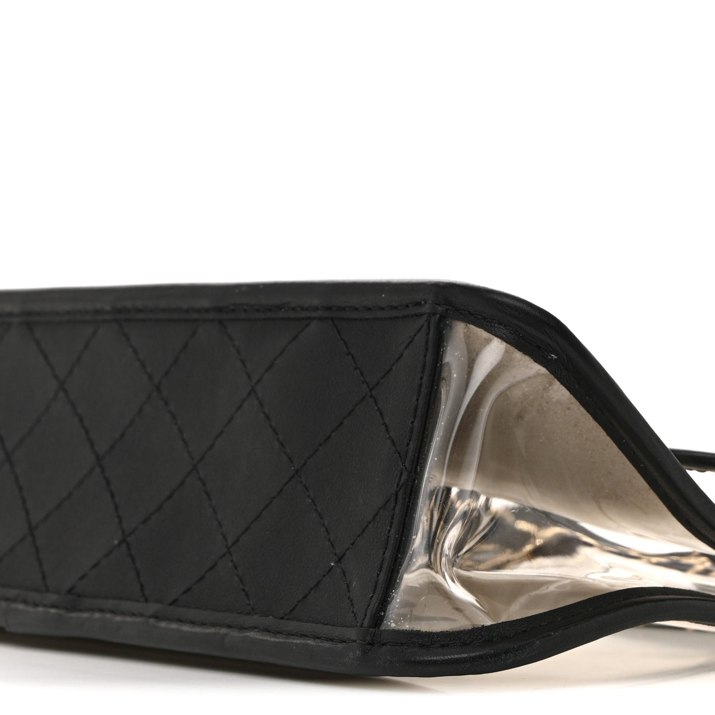 Lambskin PVC Medium Sand By The Sea Flap Black