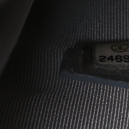 Chanel Metallic Lambskin Embossed Envelope Clutch Silver 8 of 14