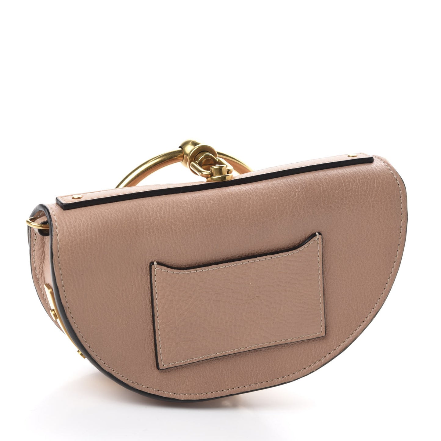 Calfskin Small Nile Bracelet Minaudiere Bag Biscotti Beige